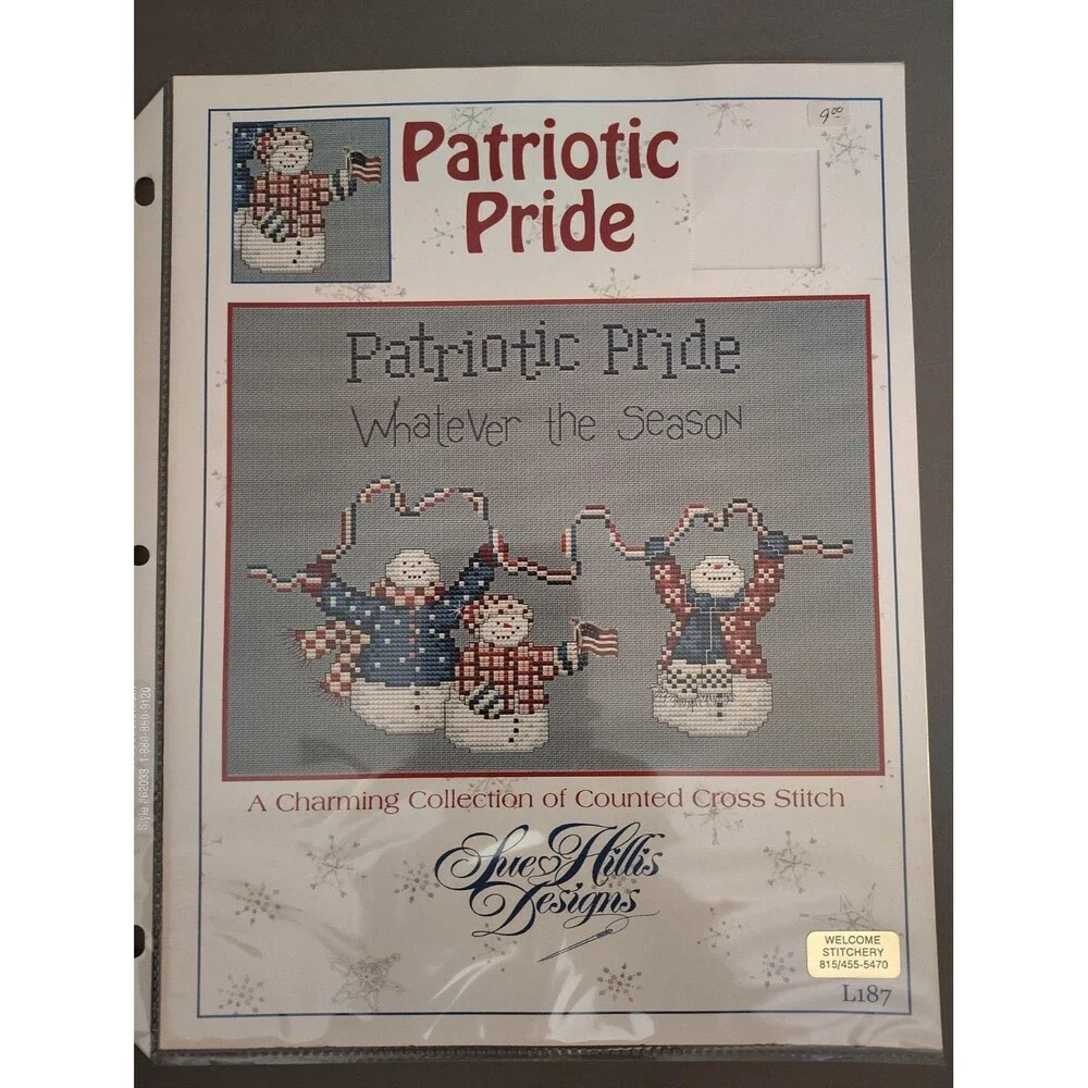 Sue Hillis Designs PATRIOTIC PRIDE Cross Stitch Pattern New Chart Only L187